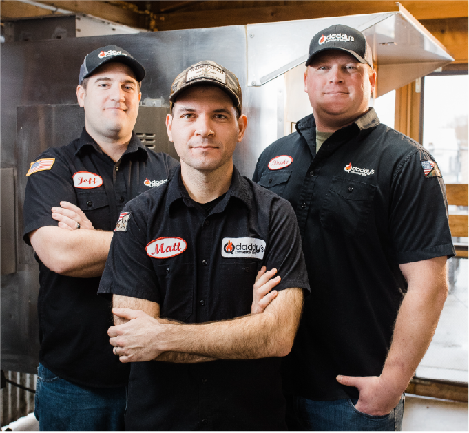 The Qdaddy's pit crew